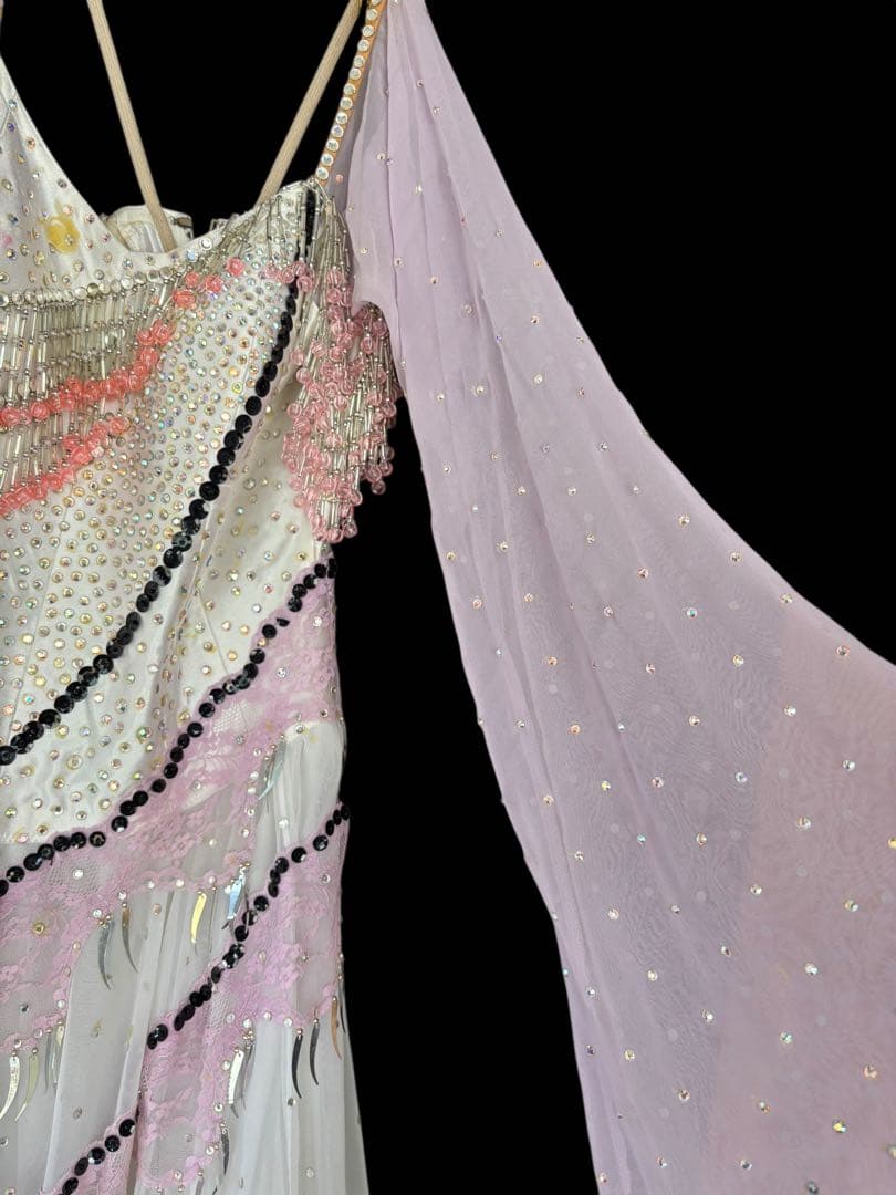 社交ダンスドレス・モダンドレス グラデーションドレス ビーズ装飾