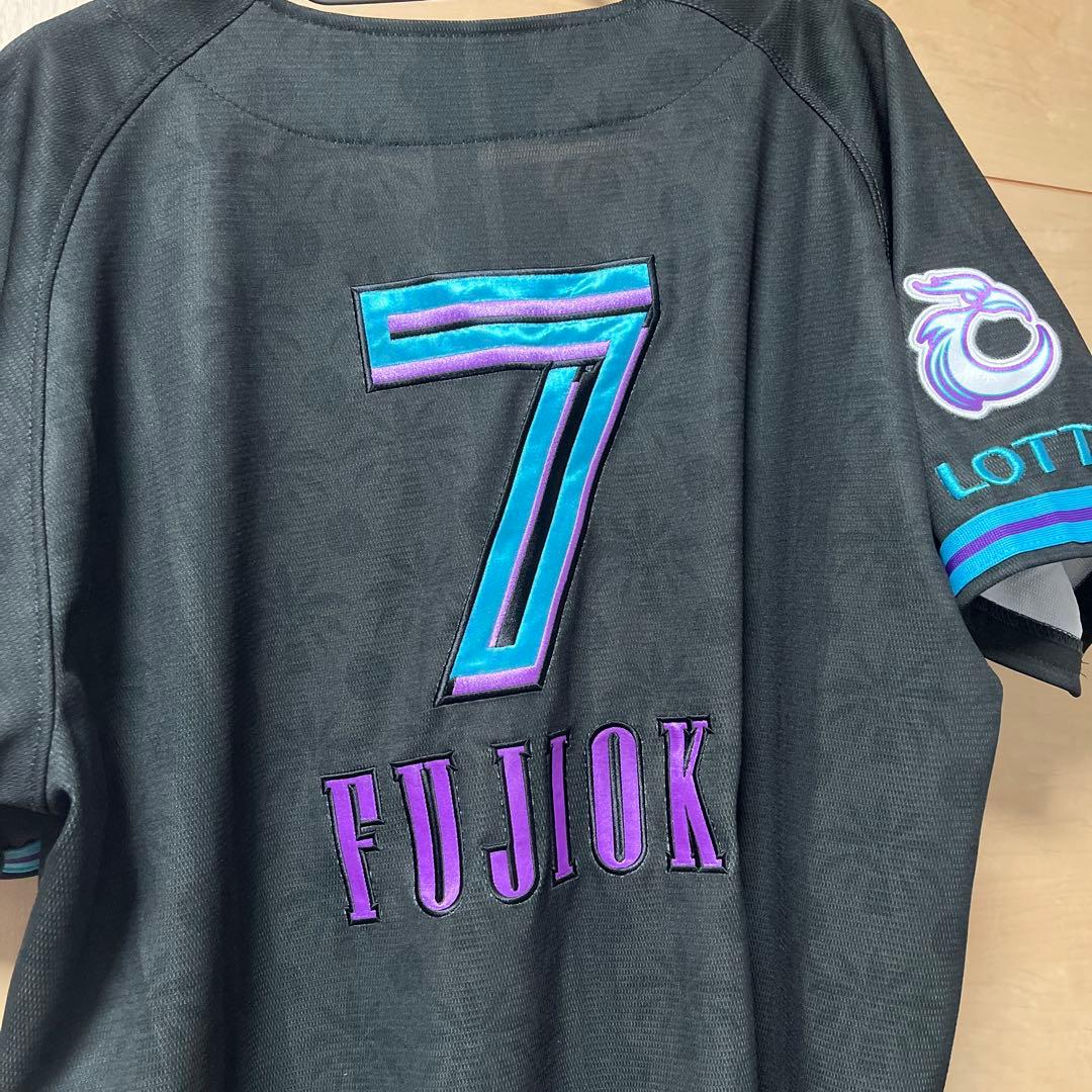 千葉ロッテマリーンズ　藤岡裕大 サイズL ブラックサマーユニフォーム　BSW