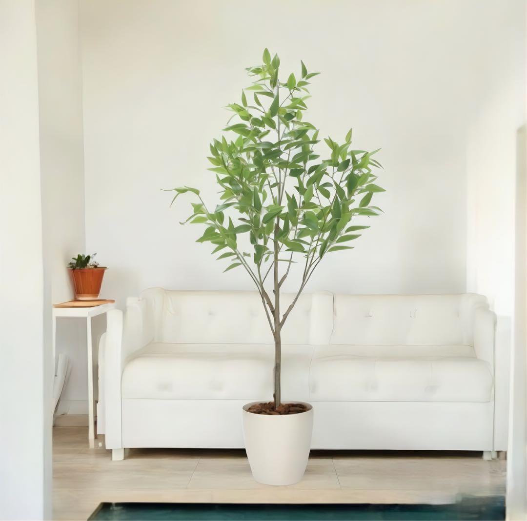 光触媒　人工観葉植物　フェイクグリーン　フレッシュ細葉ユーカリ1.7m