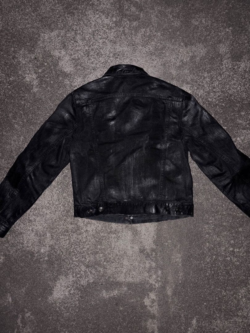 【archive】コーティングデニムジャケット ダークウェア エディ期 y2k