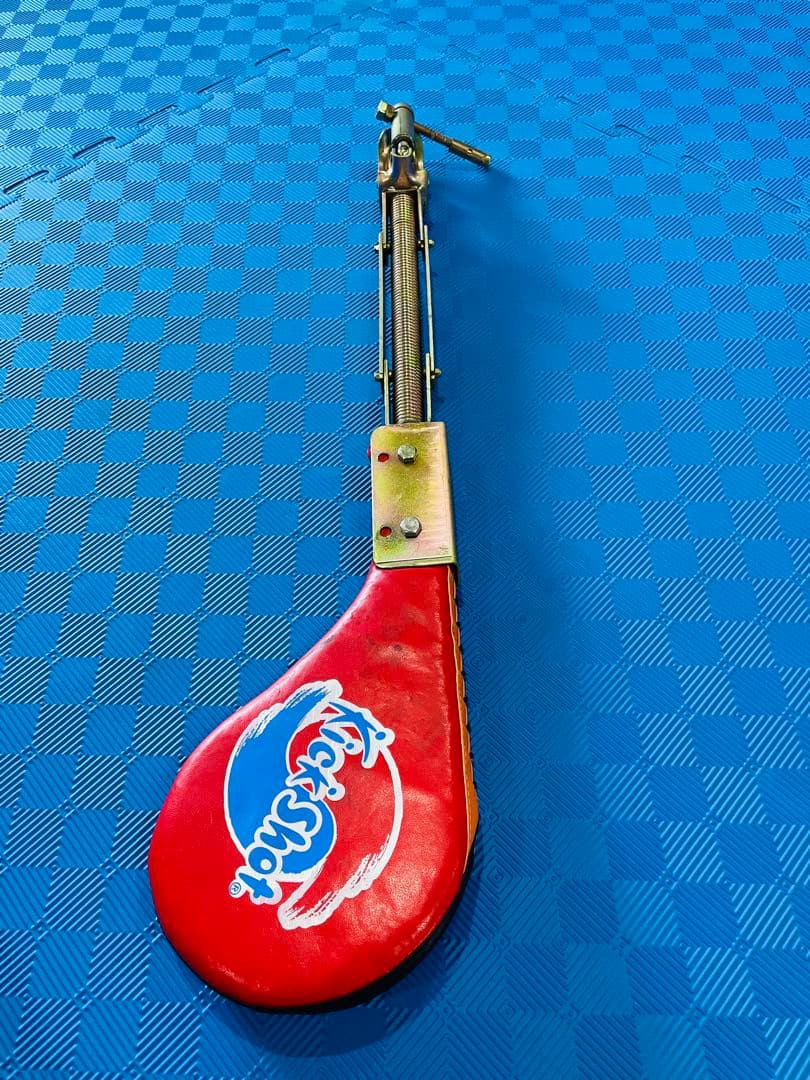 キックショット 回転式ミット スプリング付き 前蹴り・回し蹴り練習用