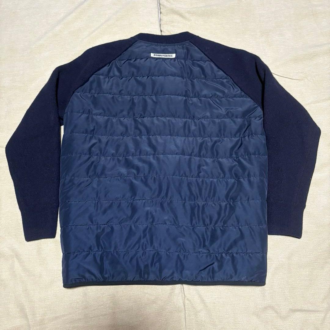 パーリーゲイツ ハイブリッドニットブルゾン プリマロフト 紺 Ｍ相当