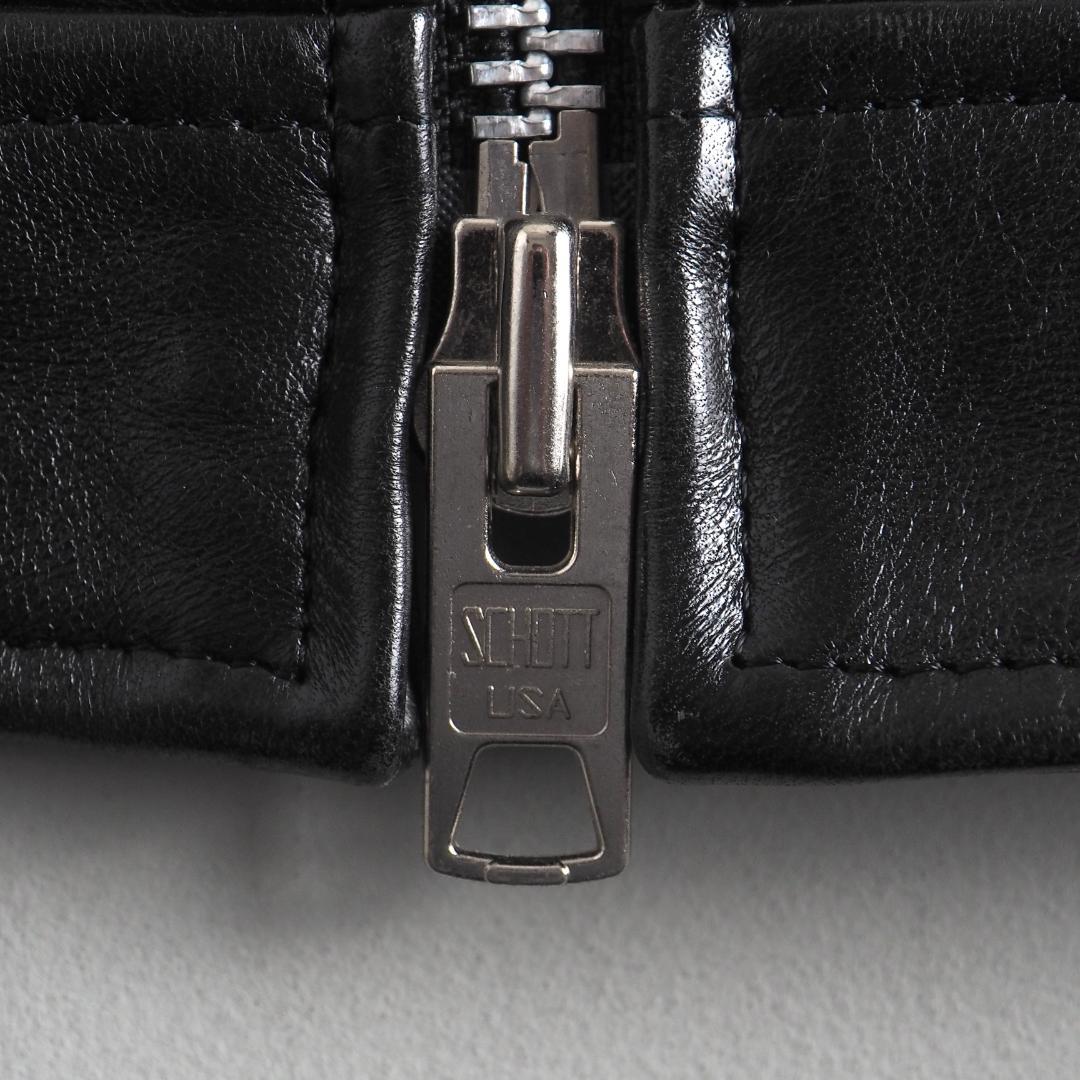 Schott　Lサイズ　ラムレザー　シングルライダースジャケット　美品