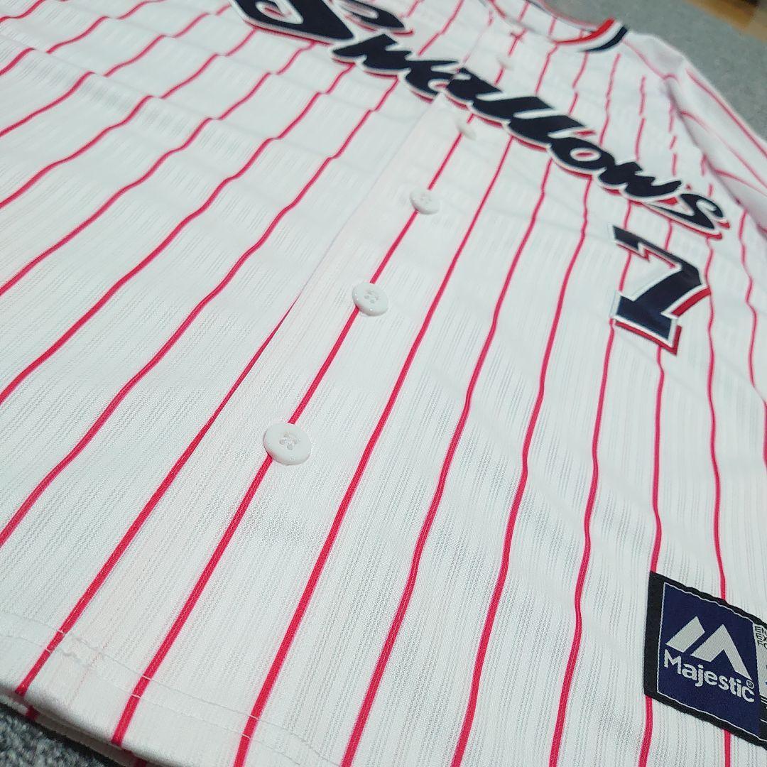 【美品】東京ヤクルトスワローズ 長岡 レプリカユニフォーム ホーム Мサイズ