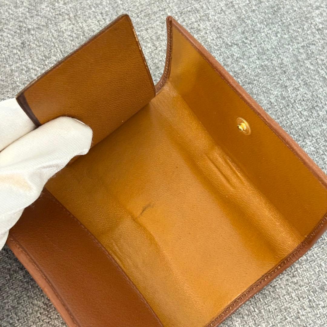 【箱付き】【極美品】セリーヌ マカダム柄 キーケース ゴールド 馬車金具 240