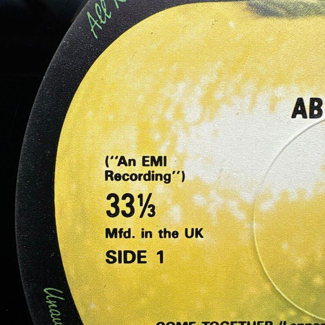 【UK盤❗️美盤LP❗️】ビートルズ「アビイ・ロード」（再生確認OK！音質極上）