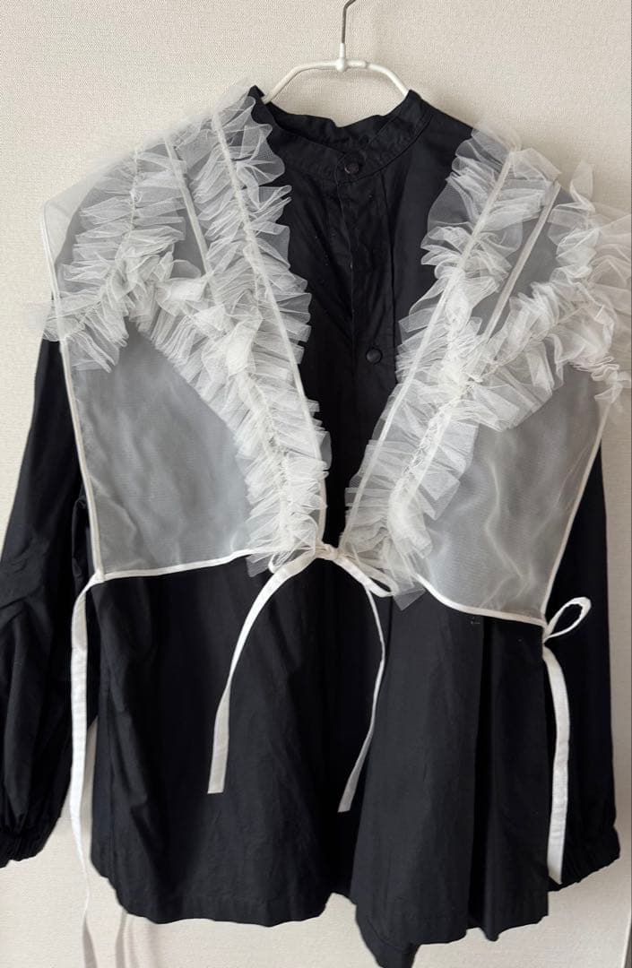 ＜MARGE × 6(ROKU)＞TULLE SHORT GILET/ジレ