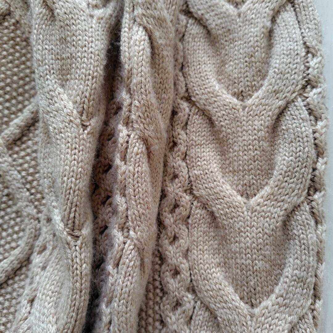 お値下♪　ケーブルニットアップ　カーディガン　スカート　セットアップ