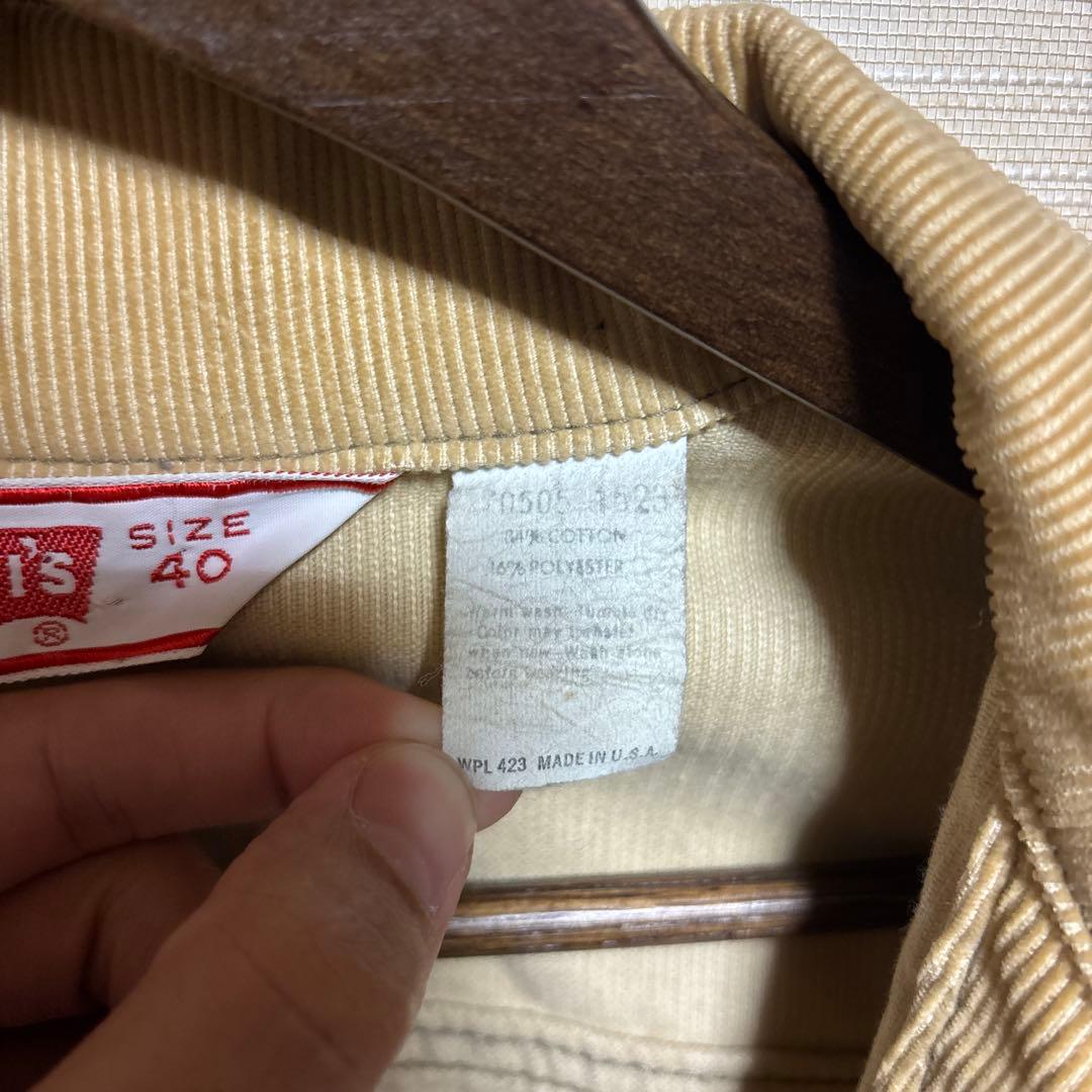 ユ*サ様 米国製 Levi's 70505 オールドコーデュロイ ジャケット サ