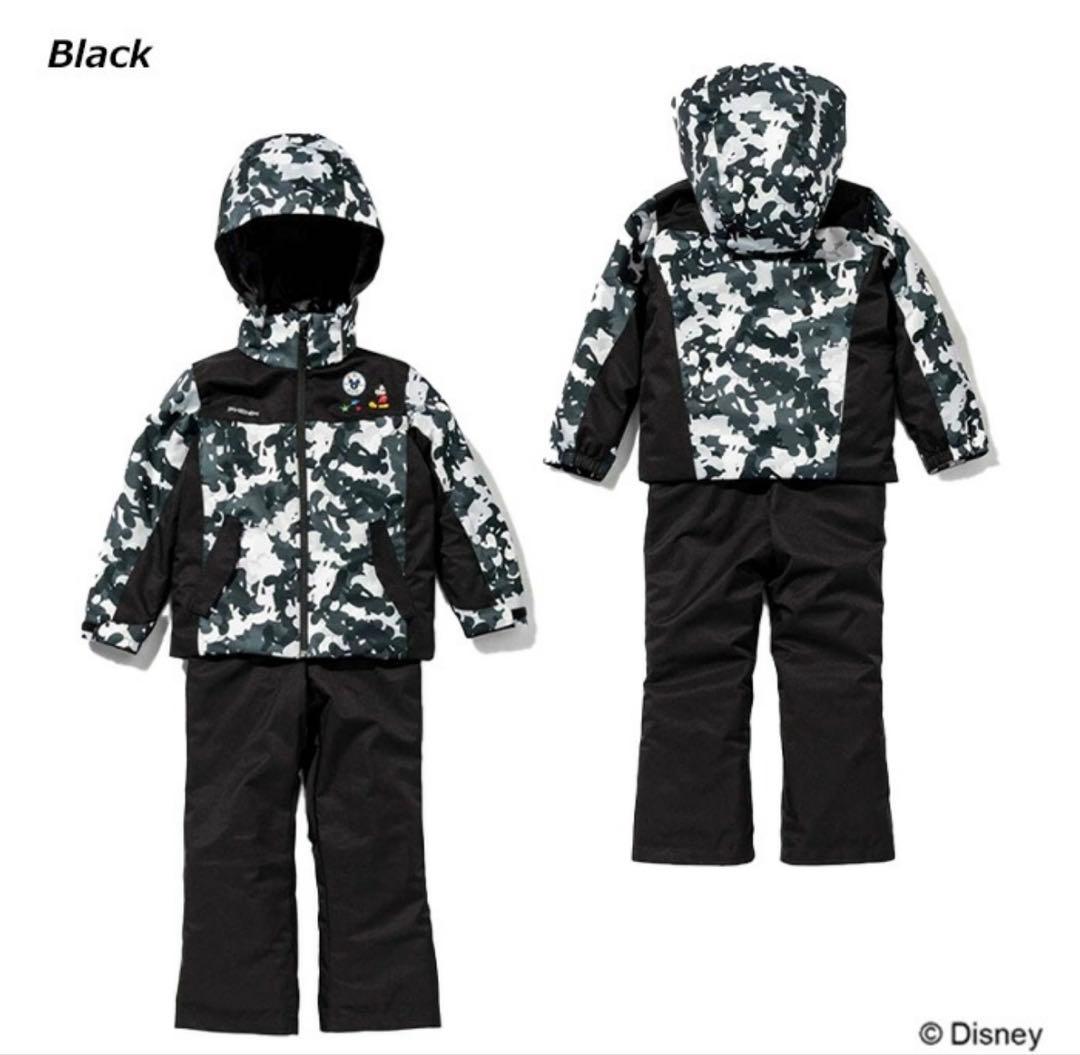 PHENIX 子供用スキーウェア ブラック　ミッキー