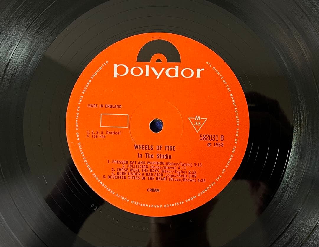 UKOrg クリーム Wheels Of Fire 稀少Mono