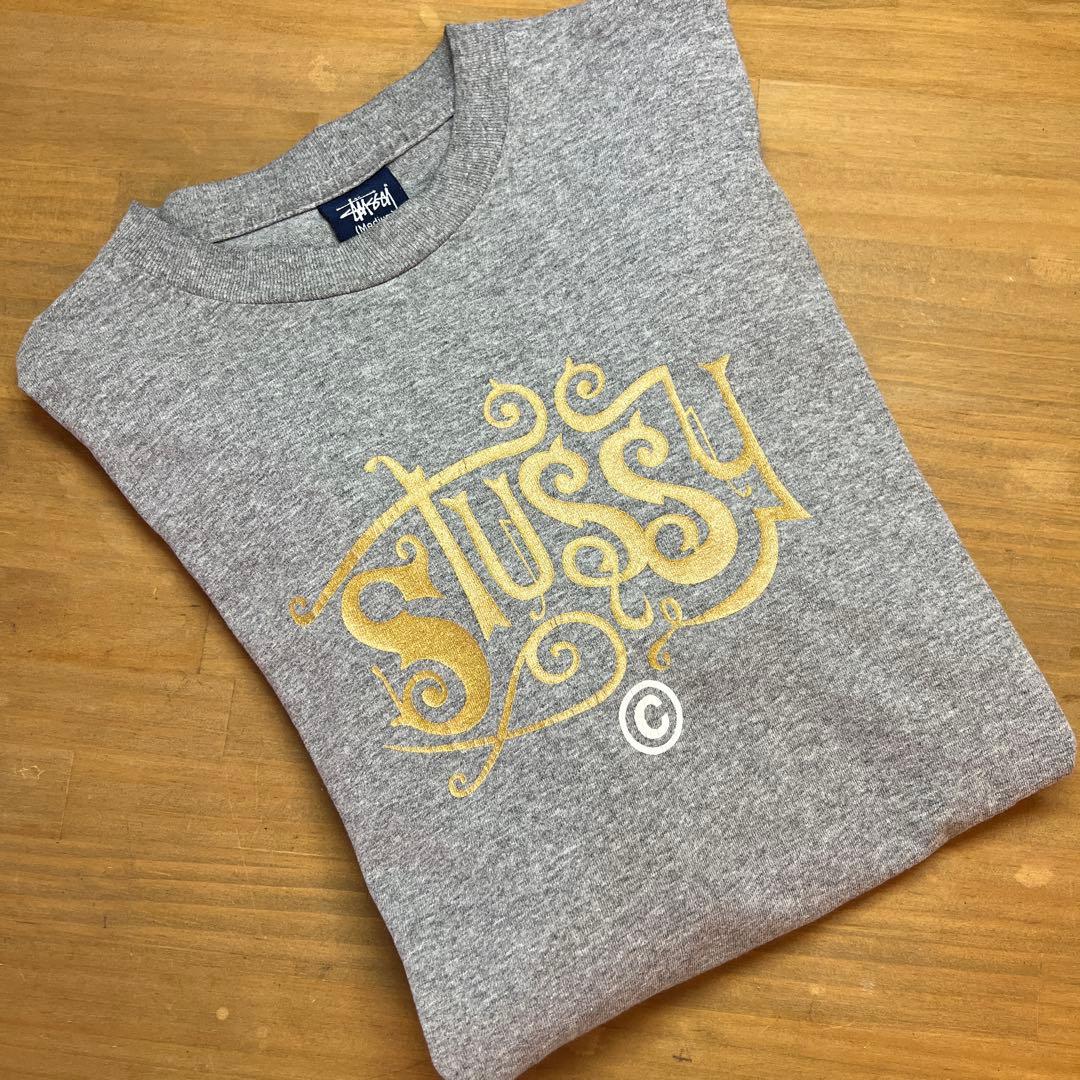 00s★OLD STUSSY ロングスリーブシャツ M★