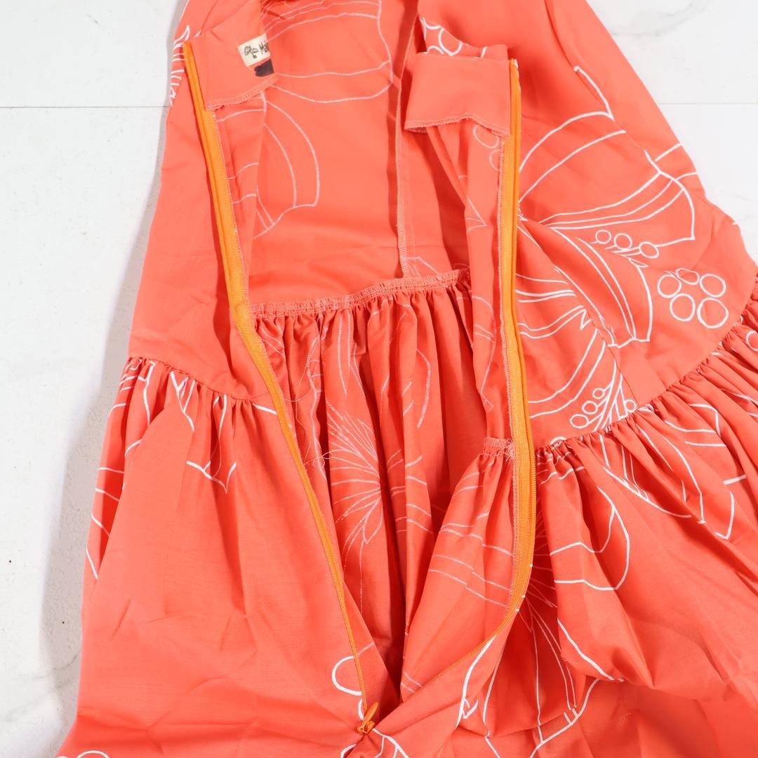 【美品 フラダンス衣装】オレンジ MAKAMAKA マカマカ ハイビスカス