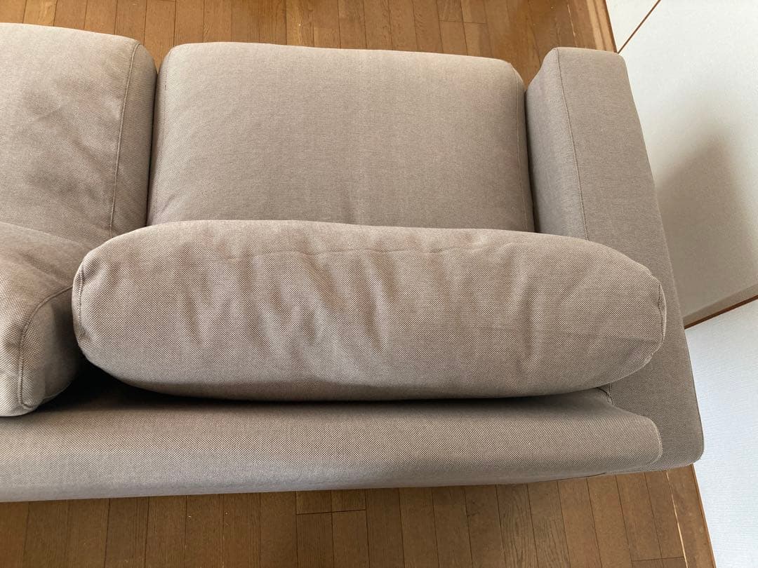 送料込み 無印良品 ソファ 2.5シーター ベージュ グレー