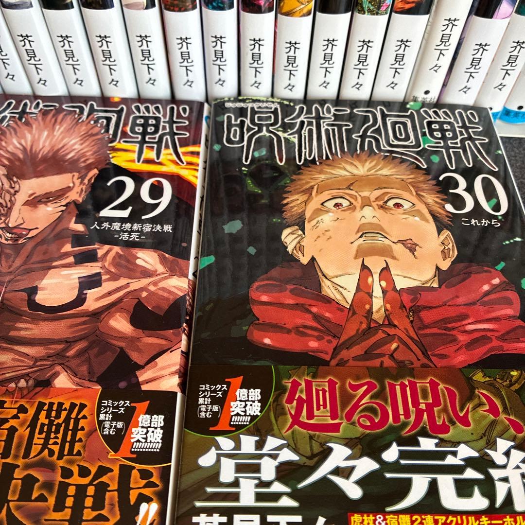 呪術廻戦 全巻セット ０巻〜３０巻➕0.5巻、公式ファンブック