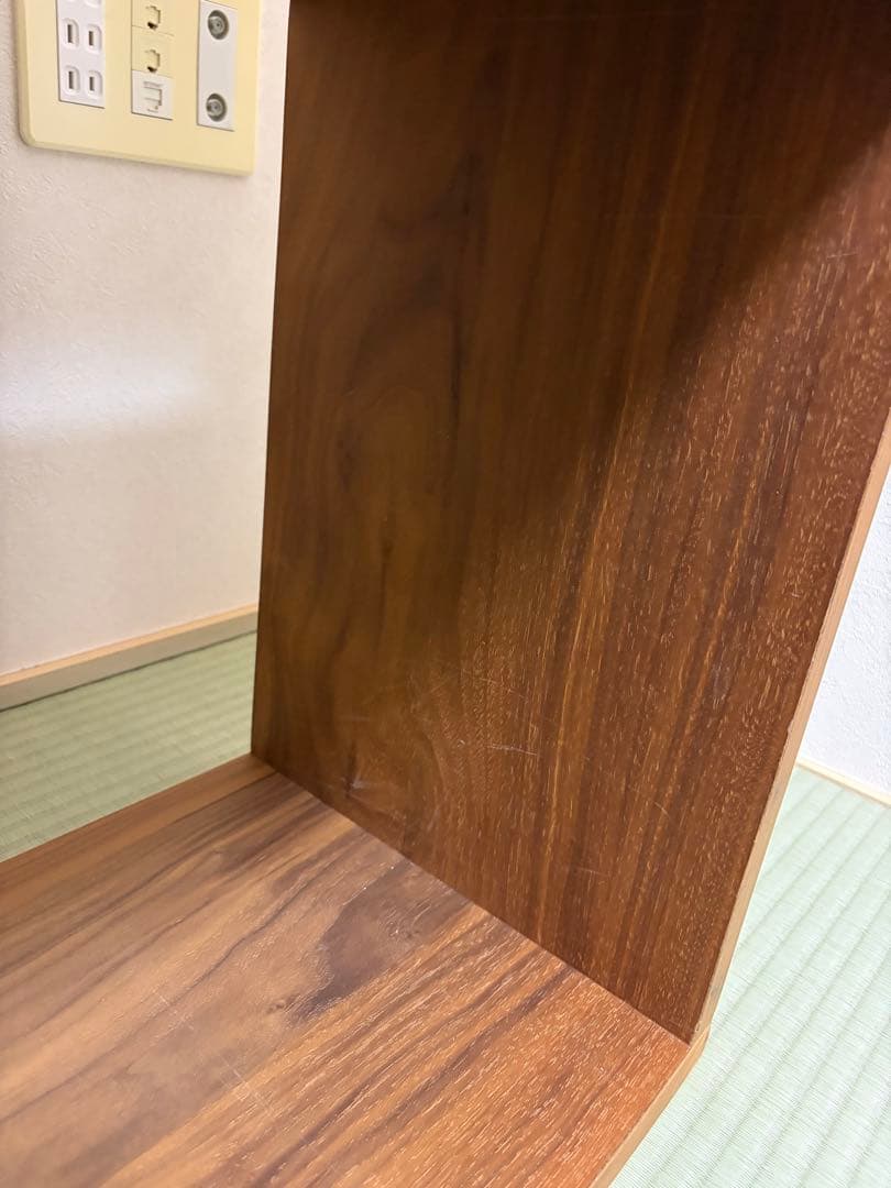 たのメル便送料込み　組み立て不要　無印良品　スタッキングシェルフ　ウォルナット