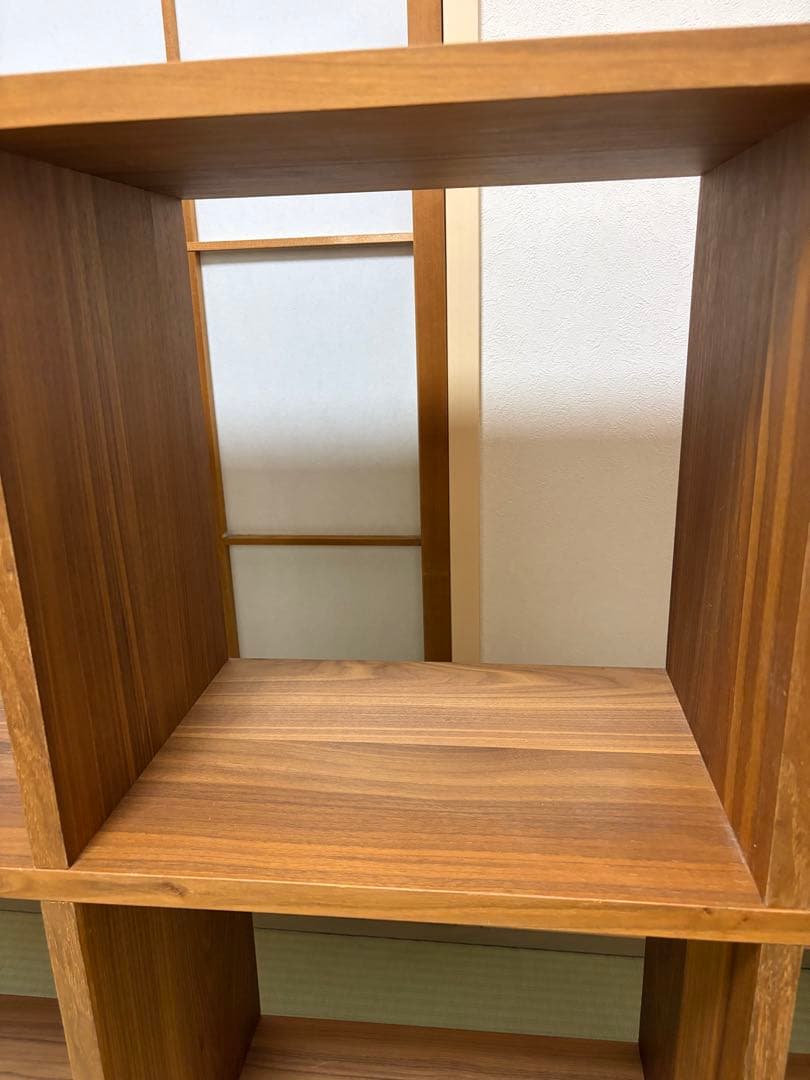 たのメル便送料込み　組み立て不要　無印良品　スタッキングシェルフ　ウォルナット