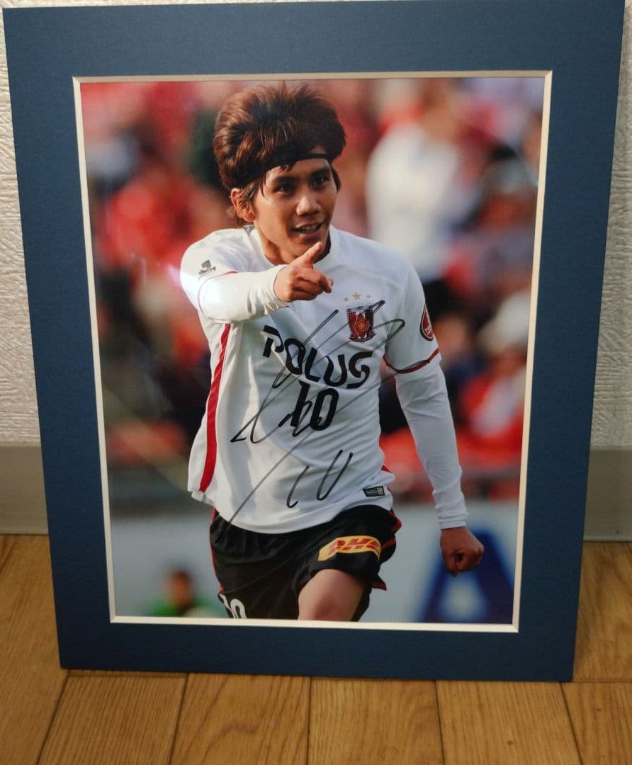 浦和レッズ　2015ユニフォーム　XXLサイズ　柏木陽介　サイン入り写真付き