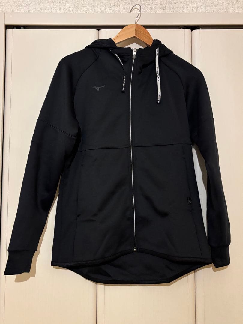 Mizuno フード付きジャケット ブラック