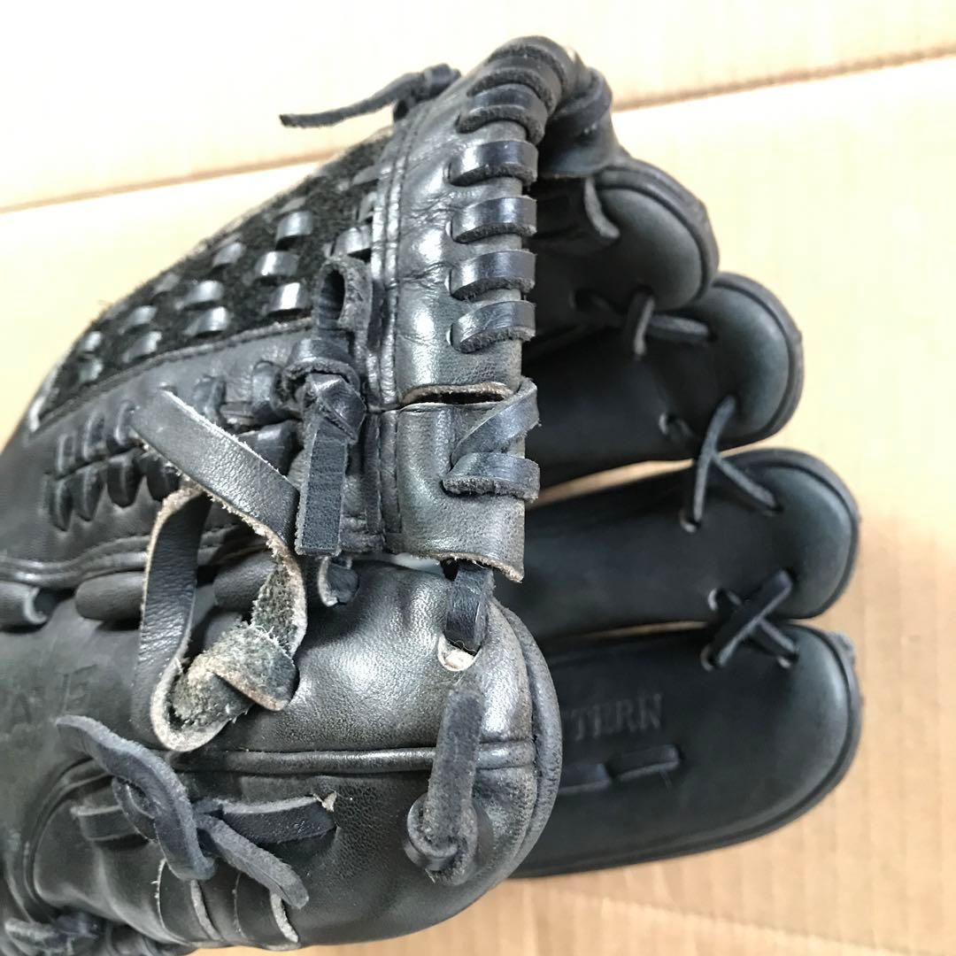 【本日限定セール❗️】ZETT 野球グローブ　投手用　右用　黒　日本製　希少品