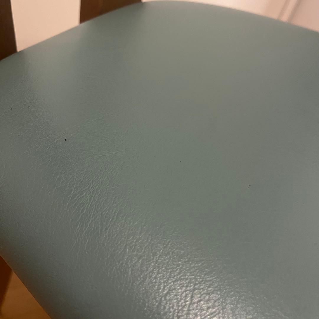 浜本工芸 ダイニングチェア 木製 椅子 ナラ材 北欧風 シンプル　緑　旧式