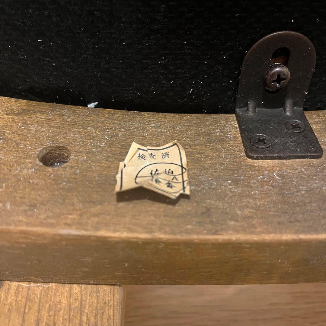 浜本工芸 ダイニングチェア 木製 椅子 ナラ材 北欧風 シンプル　緑　旧式