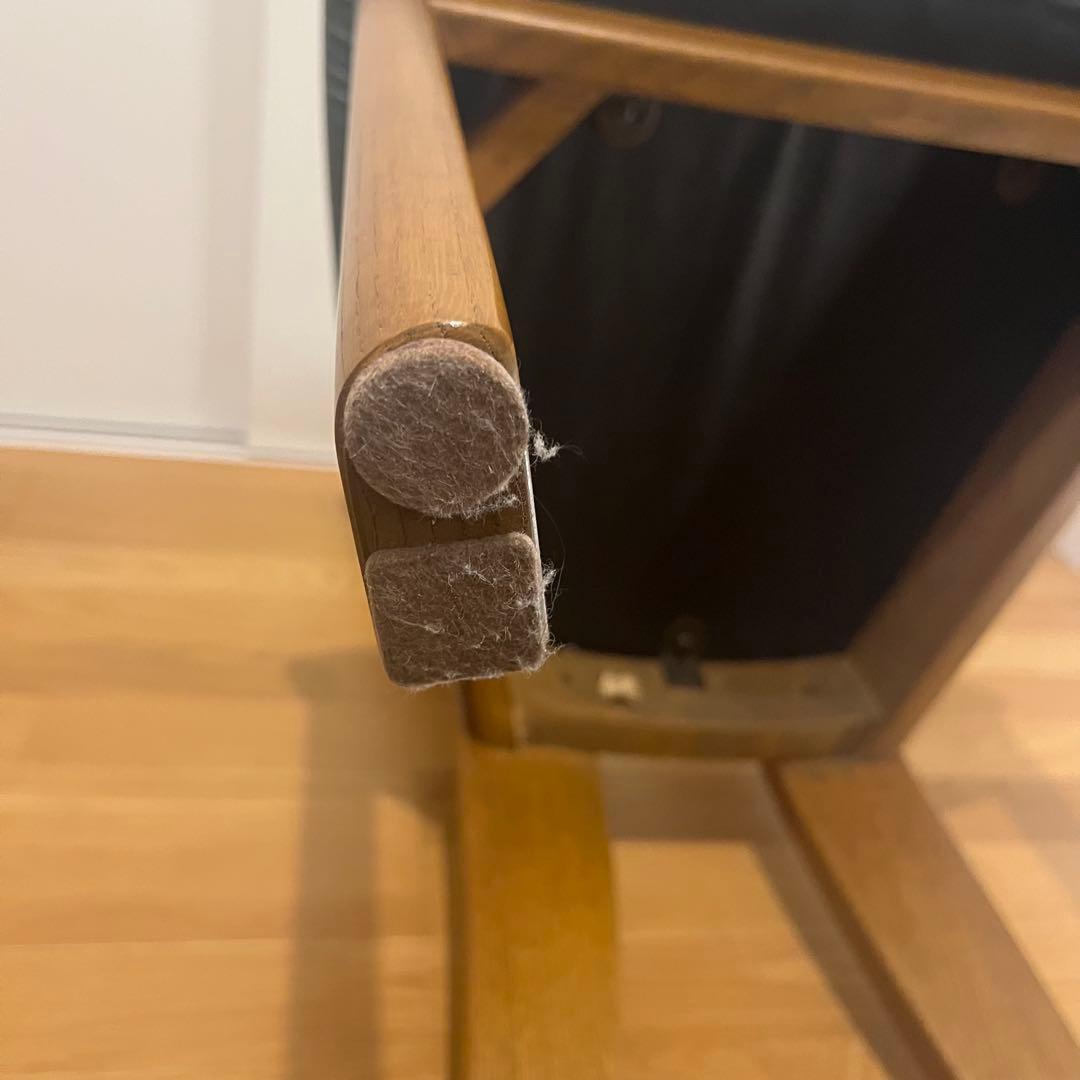 浜本工芸 ダイニングチェア 木製 椅子 ナラ材 北欧風 シンプル　緑　旧式