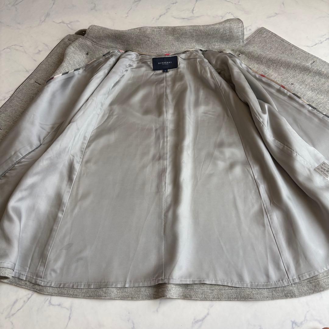 極美品 バーバリーロンドン ケープコート ポンチョ ウール Aライン フリー