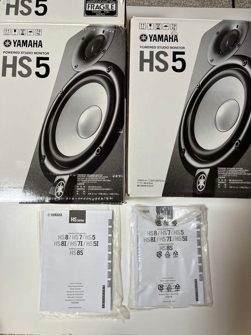 【極美品・元箱付】YAMAHA HS5 ペア　オヤイデ PA-02 V2 セット