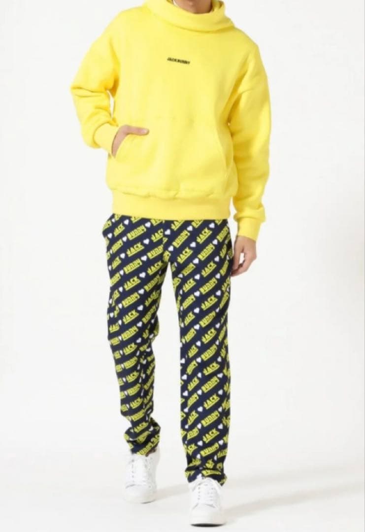 新品 ジャックバニー 2WAYストレッチツイルボンディングパンツ(4)M/紺