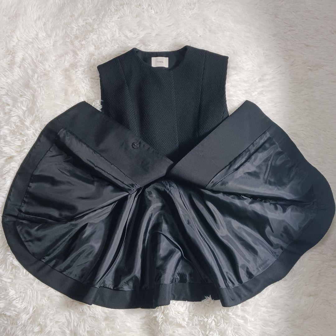 ルフィル　スポンディッシュ　ツイル　ジレ　フリーサイズ　ブラック