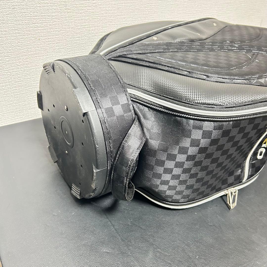 【人気】XXIO ゼクシオ キャディバッグ チェック柄×カーボン調 ブラック