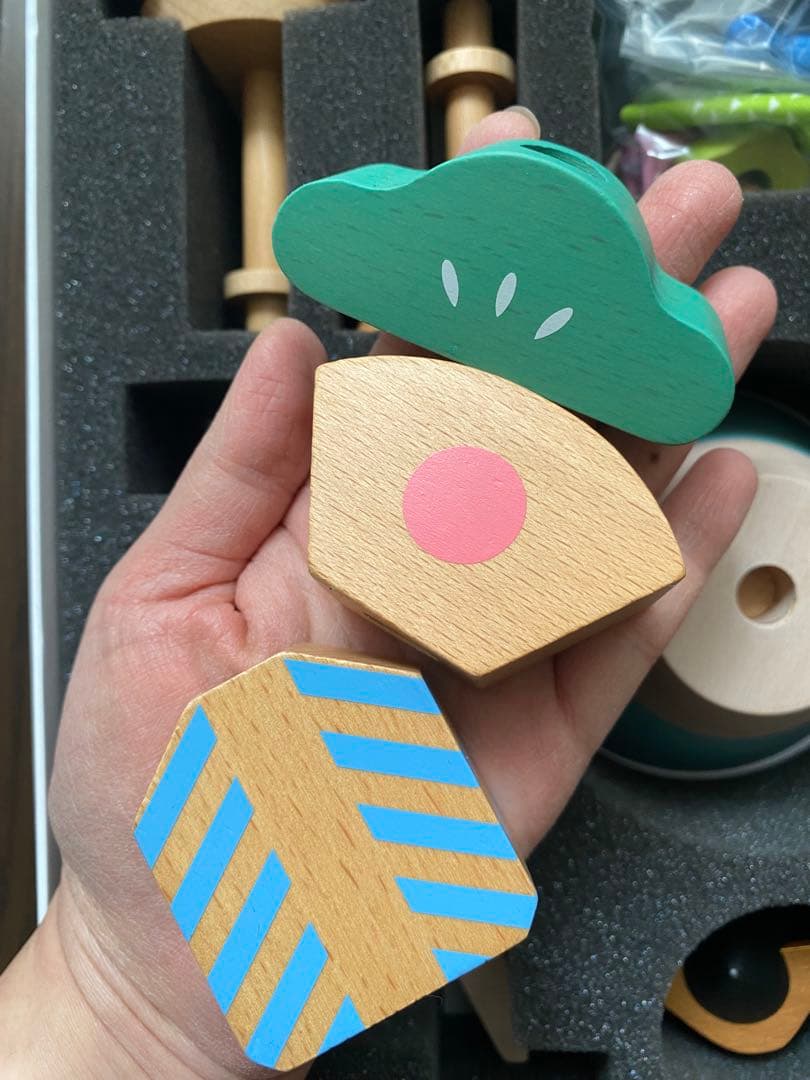 初節句　木製五月人形 プーカのたんたんご　積み木