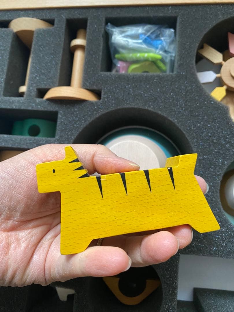 初節句　木製五月人形 プーカのたんたんご　積み木