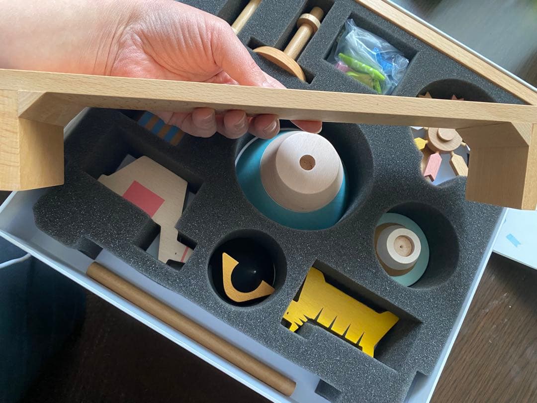 初節句　木製五月人形 プーカのたんたんご　積み木