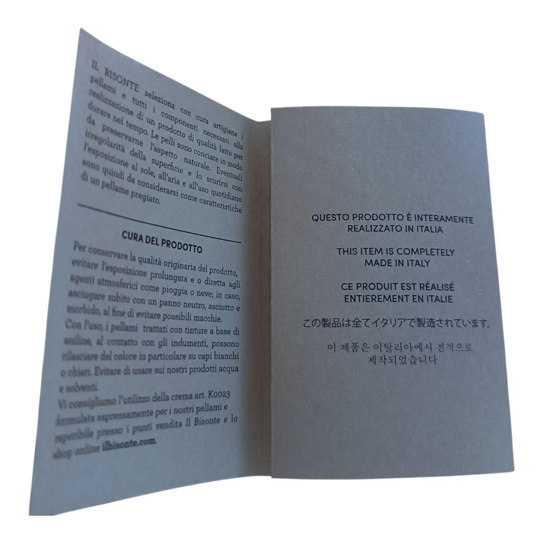 IL BISONTE キーケース 5連 ブラウン ヌメ革 レザー 正規品 証明書