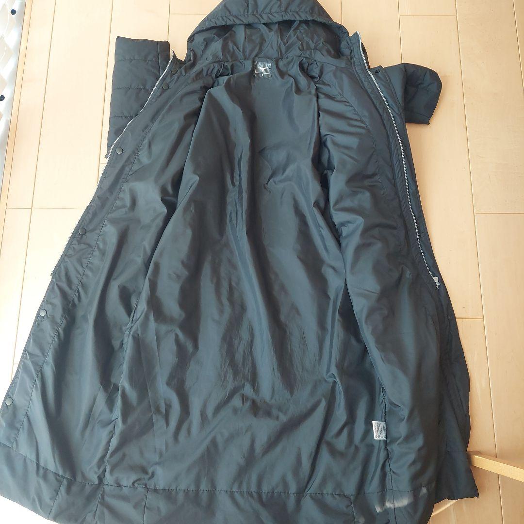 ミズノ ブラック ベンチコート フード付き　sサイズ