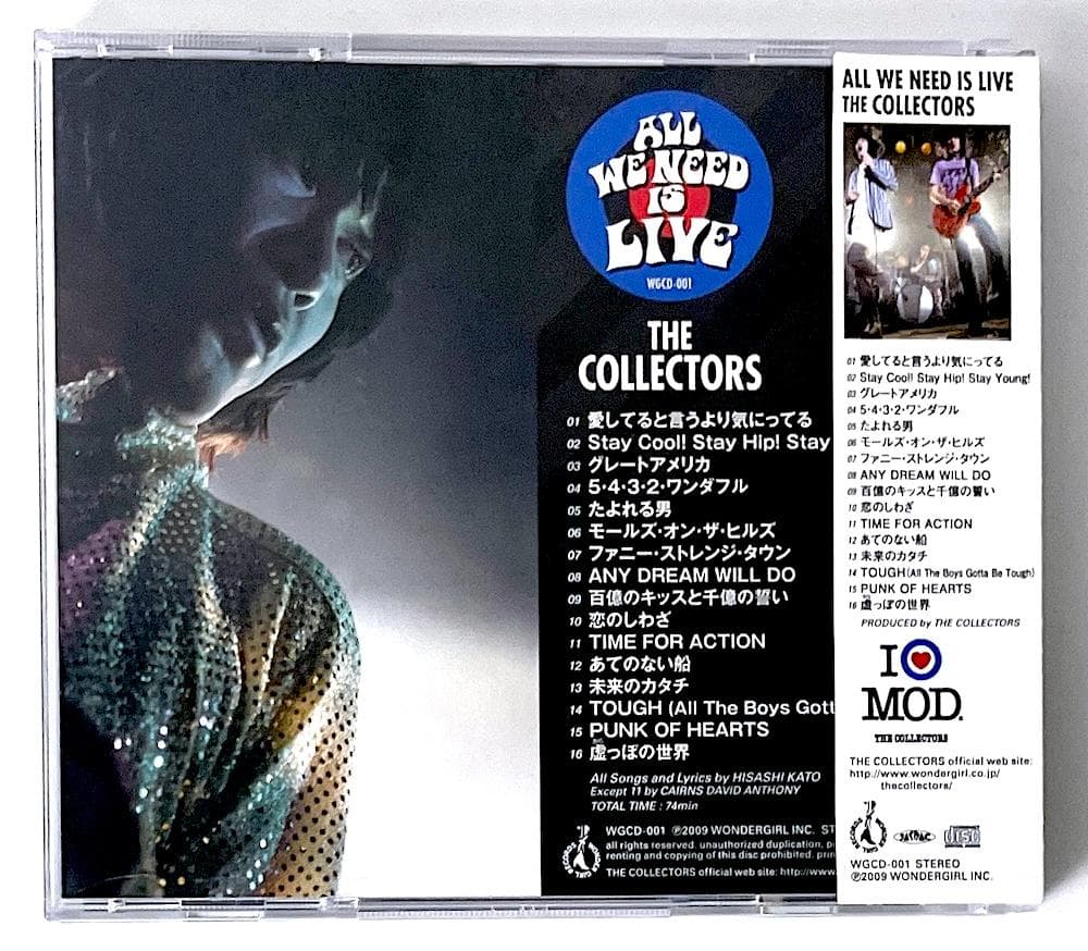 廃盤 CD THE COLLECTORS ザ・コレクターズ ライブこそはすべて