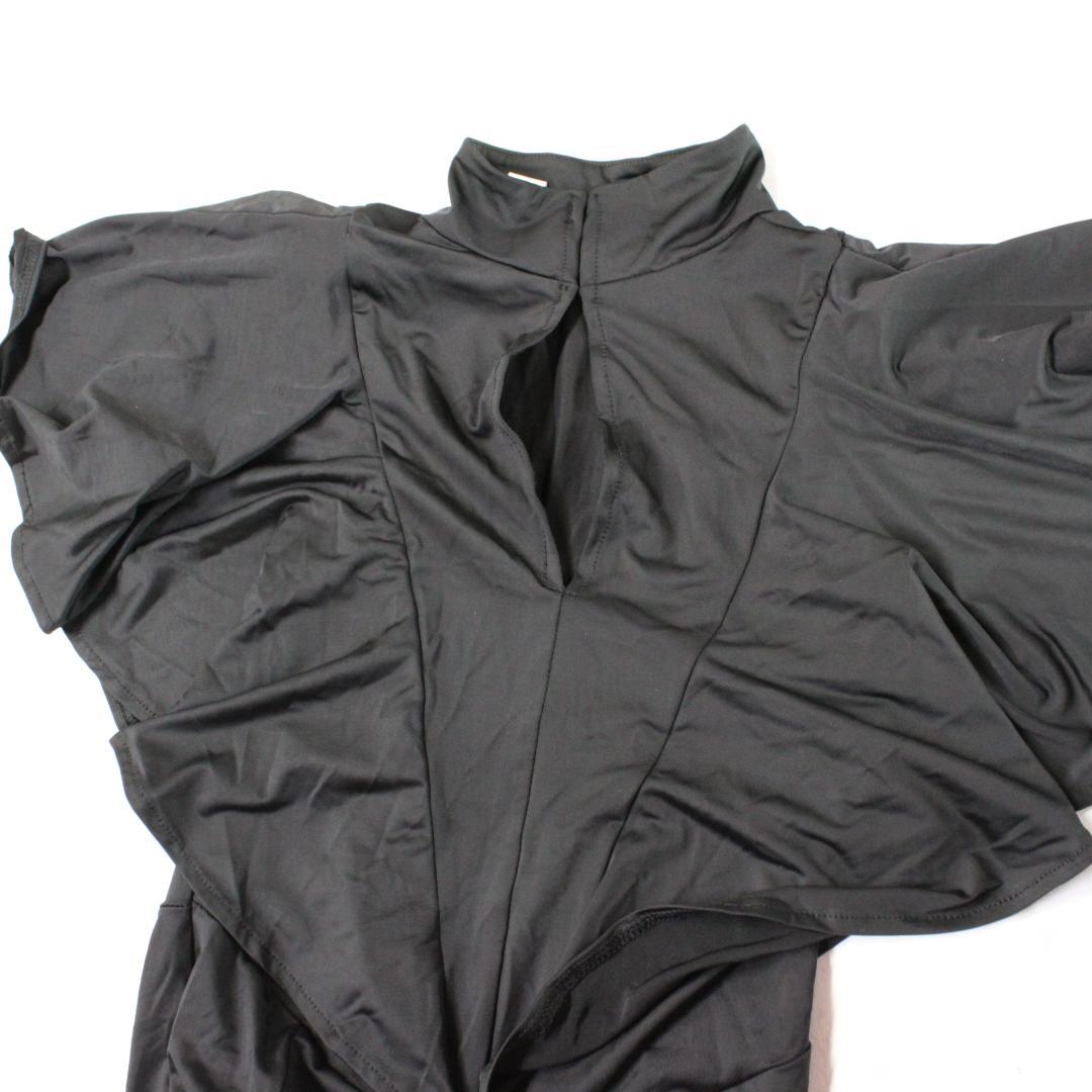 【美品 社交ダンス衣装】ワンピース ドレス YIGUWUDAO 黒 かわいい