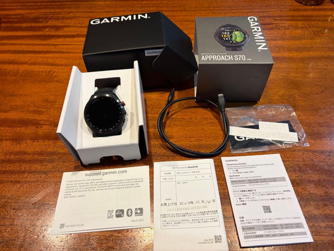 ラウンド用品・アクセサリー Garmin ApproachS70 47mm