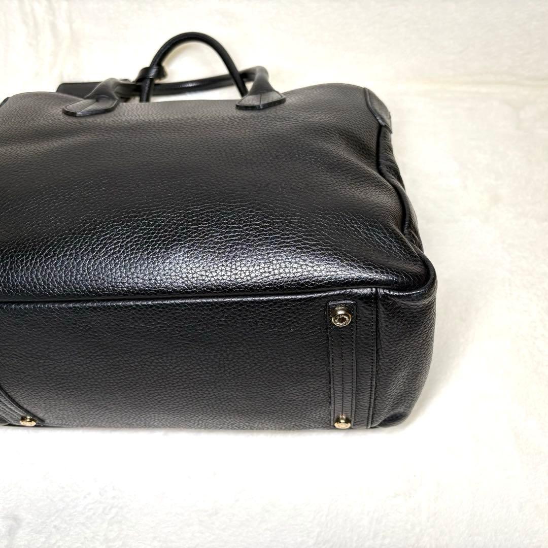 【koto 】A.D.M.J. トートバッグ シボ革 ブラック 保存袋付