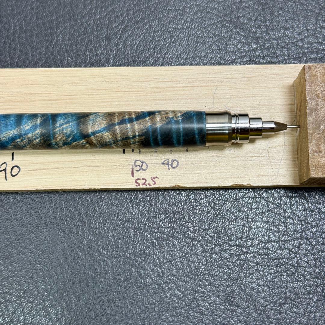 168栃トラ杢スタビ　木製シャーペン　最強低重心R② ステンレス