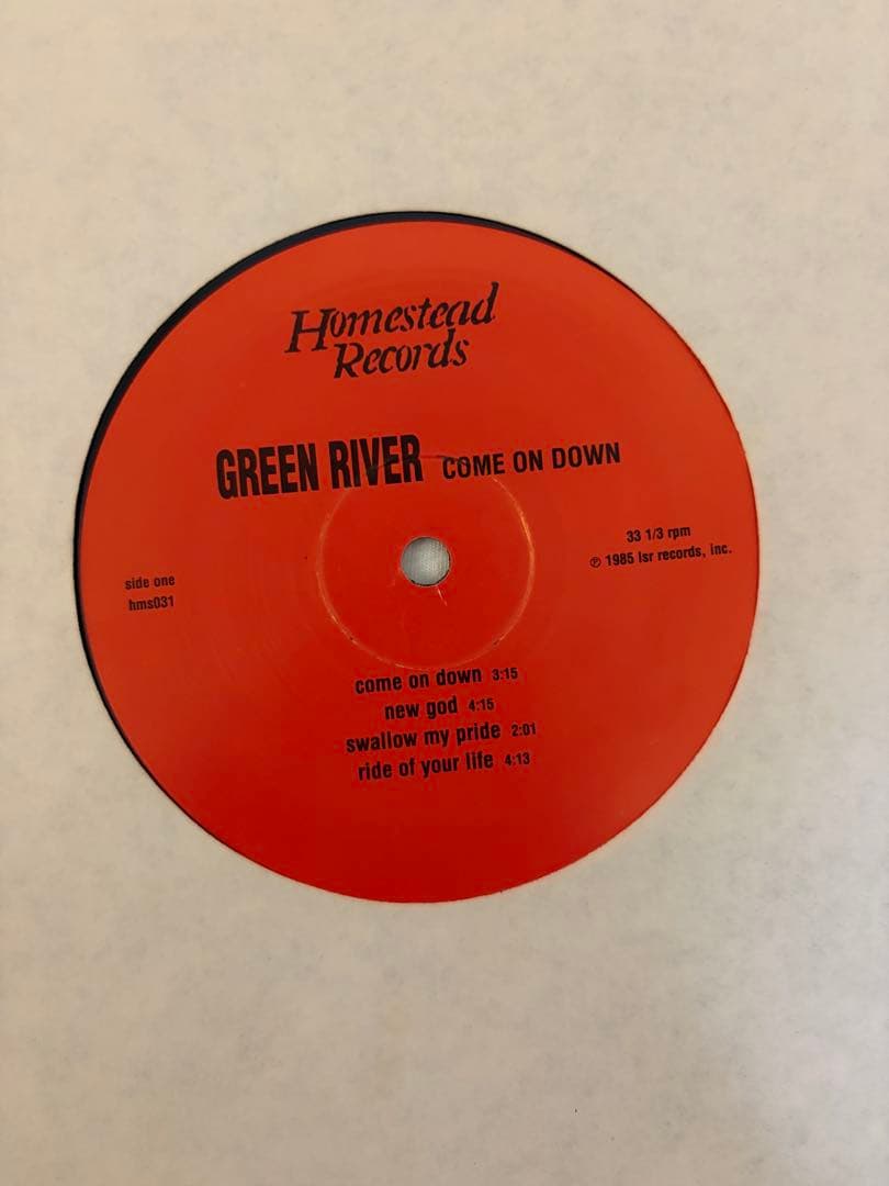 GREEN  COME ON DOWN レコード