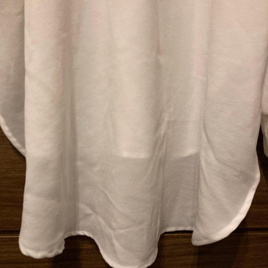 RIVE DROITE ジョーゼットポケットブラウス　ホワイト シアー 白