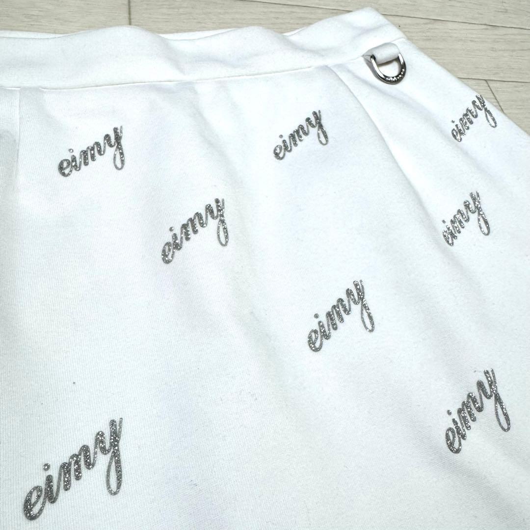 【タグ付新品】EIМY GOLF グリッターミニスカート ロゴ M Aライン