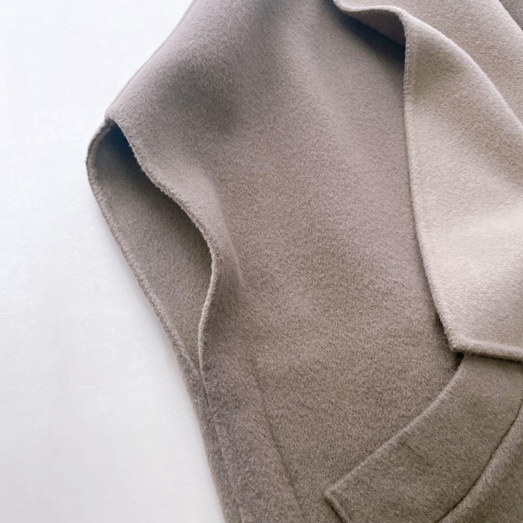 美品✨近年 ルームエイト ラップストールコート リバーシブル ダブルフェイス