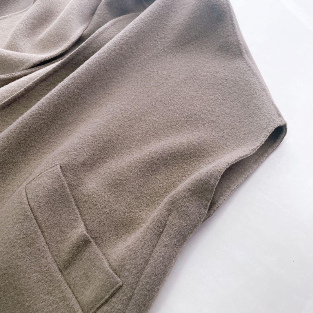 美品✨近年 ルームエイト ラップストールコート リバーシブル ダブルフェイス