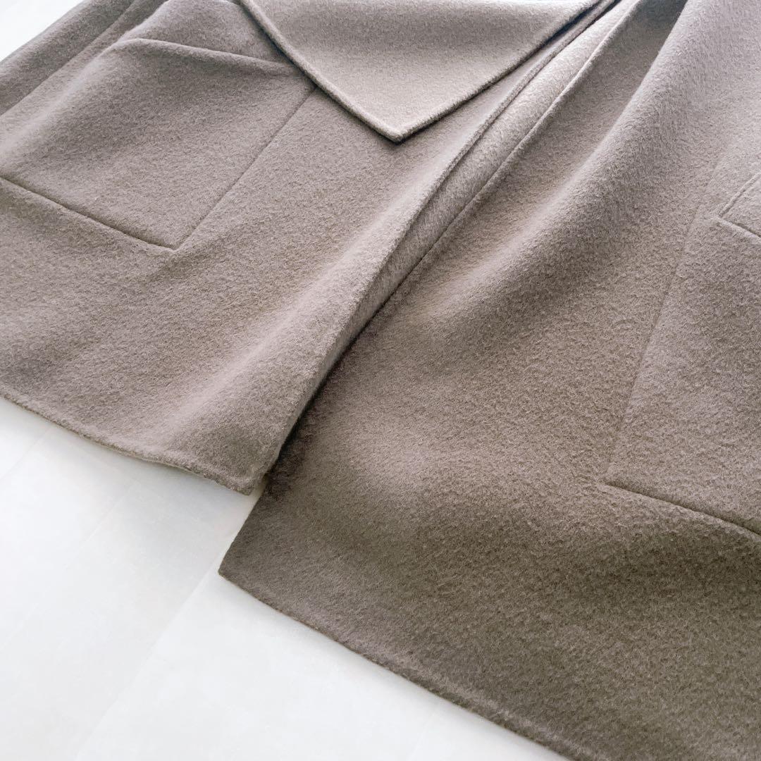 美品✨近年 ルームエイト ラップストールコート リバーシブル ダブルフェイス