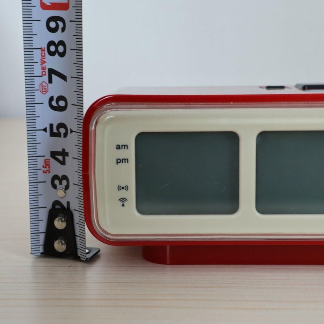 【超希少・廃盤品】BRUNO 電波 時計 レトロアラーム レッド 動作確認済み