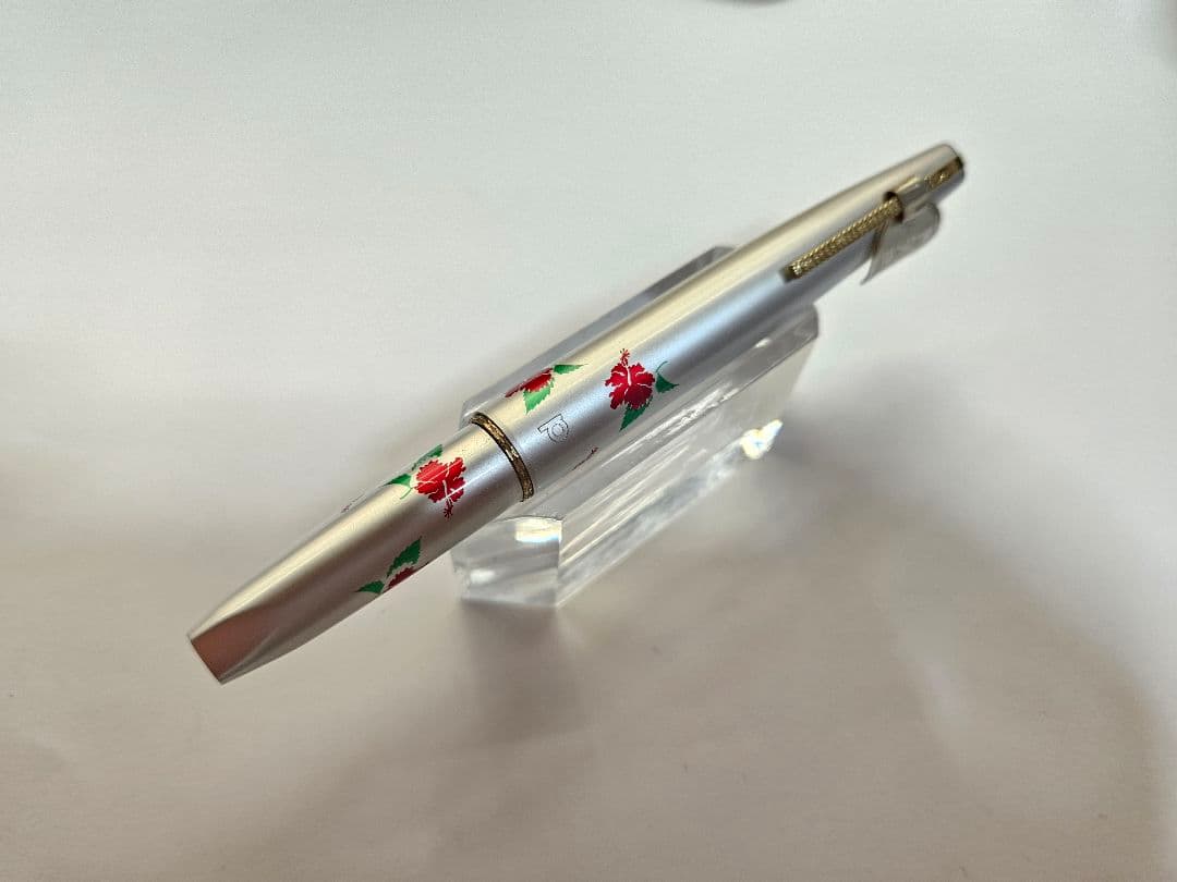 プラチナ 万年筆 ハイビスカス 14K 細字 ショート 廃番 廃盤